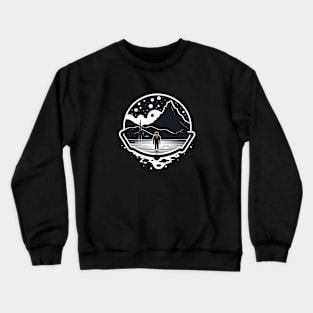 Martian Hot Spring Surprise - Astronaut Station Adventure Crewneck Sweatshirt